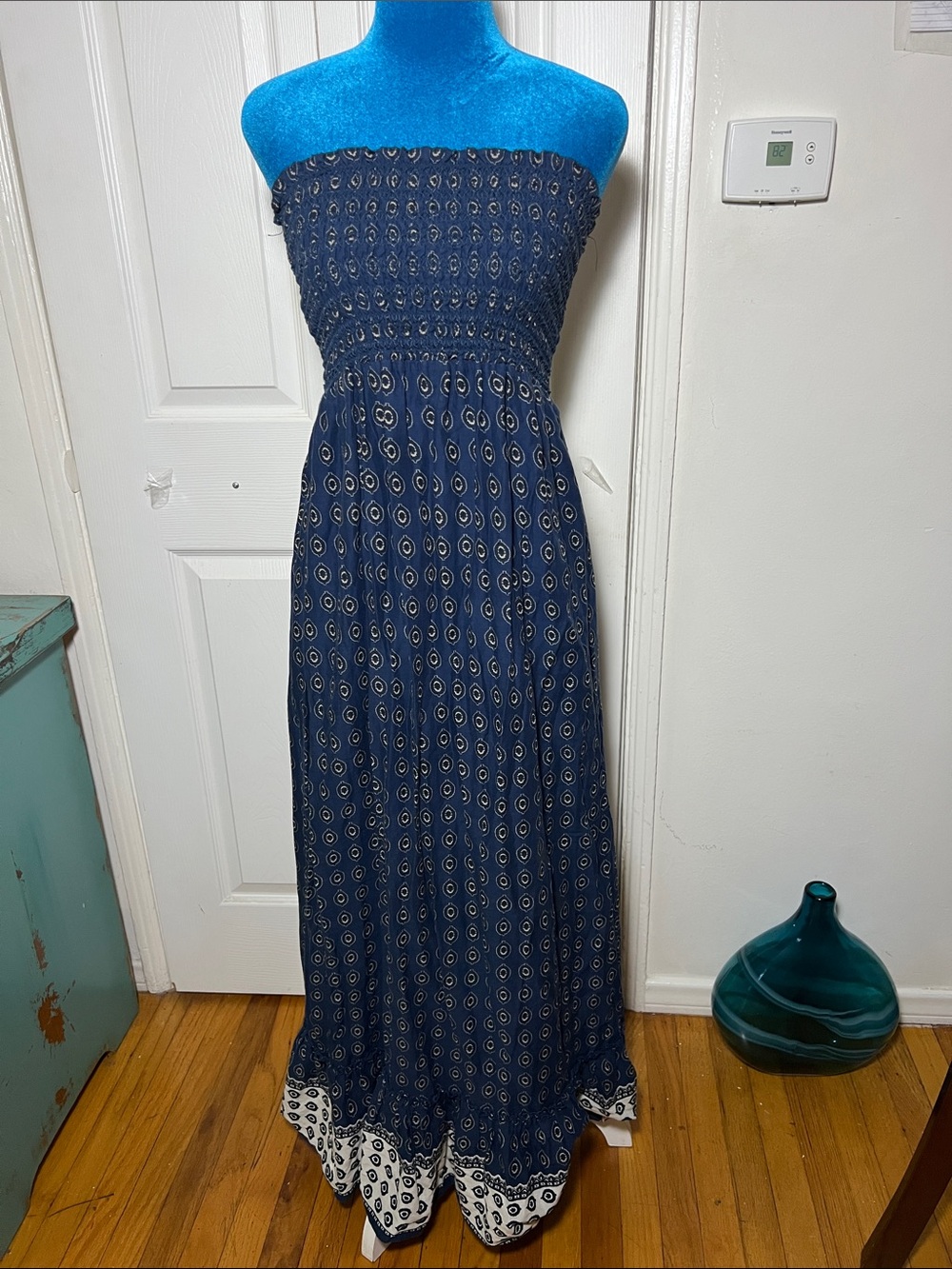 Juicy Couture Strapless Maxi Dress Printed Women’s Medium